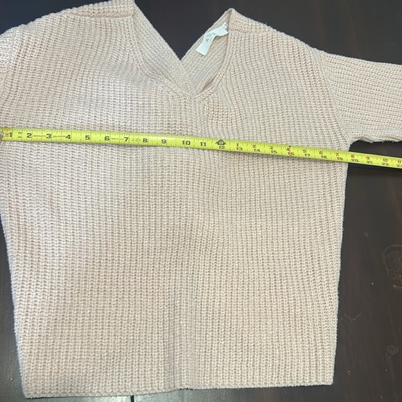 Astr The Label Twist Back V Neck Sweater Cotton Candy Size S - Picture 9 of 12